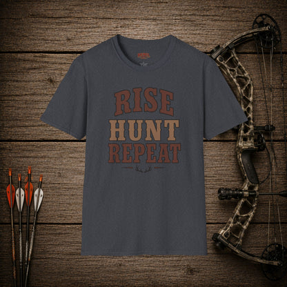 Rise Hunt Repeat  Adult T-Shirt
