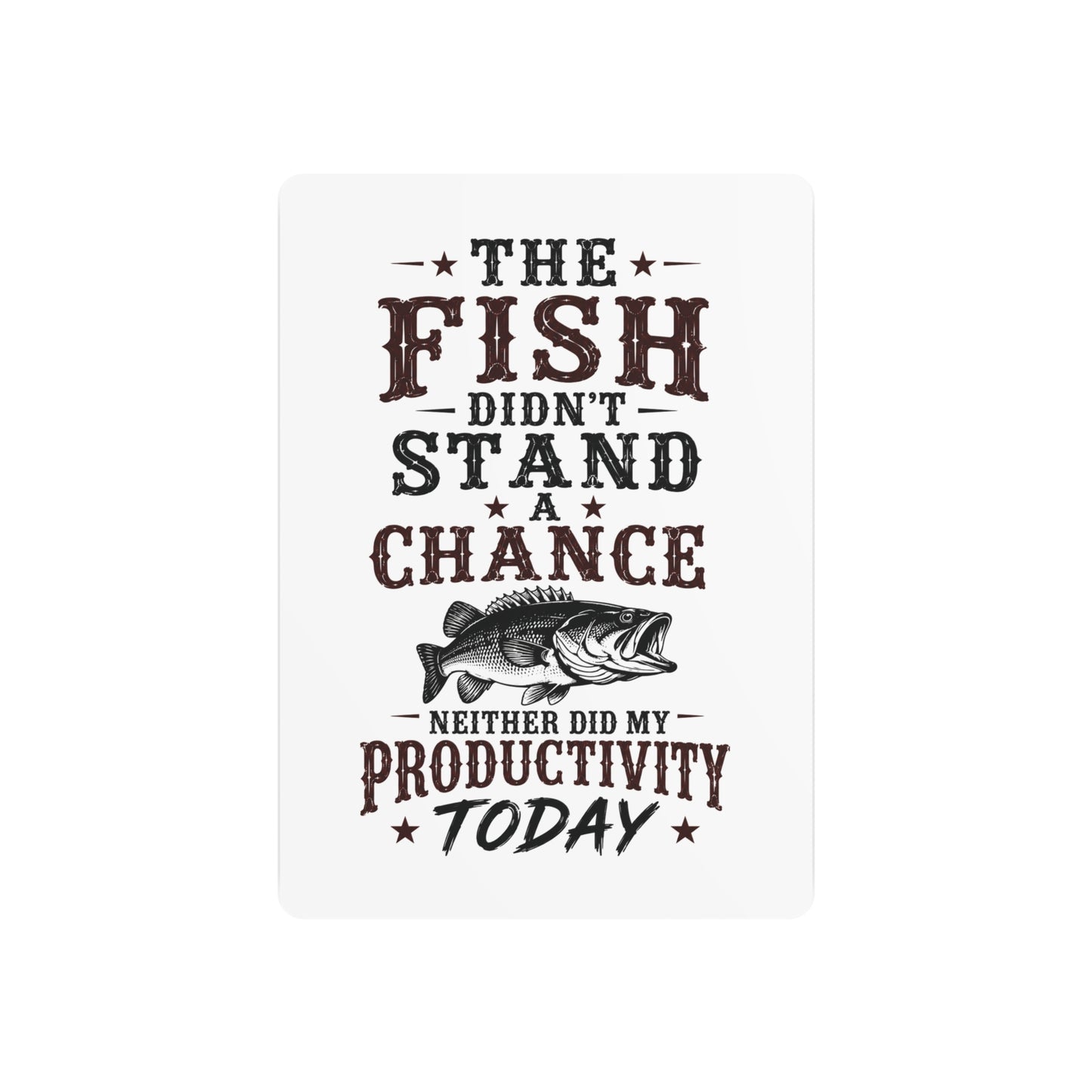 Fish Productivity  Metal Art Sign