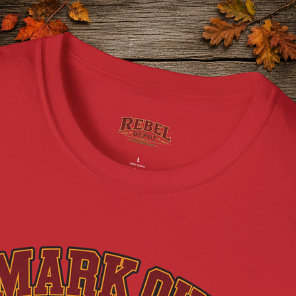 Mark Out Bareback Riding  Adult T-Shirt
