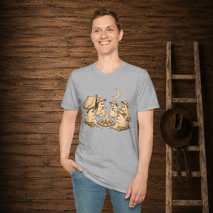 Spooky Campfire   Adult Size T-Shirt