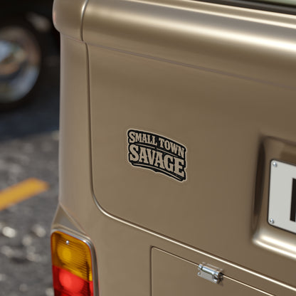 Small Town Savage   Transparent Outdoor Vinyl
