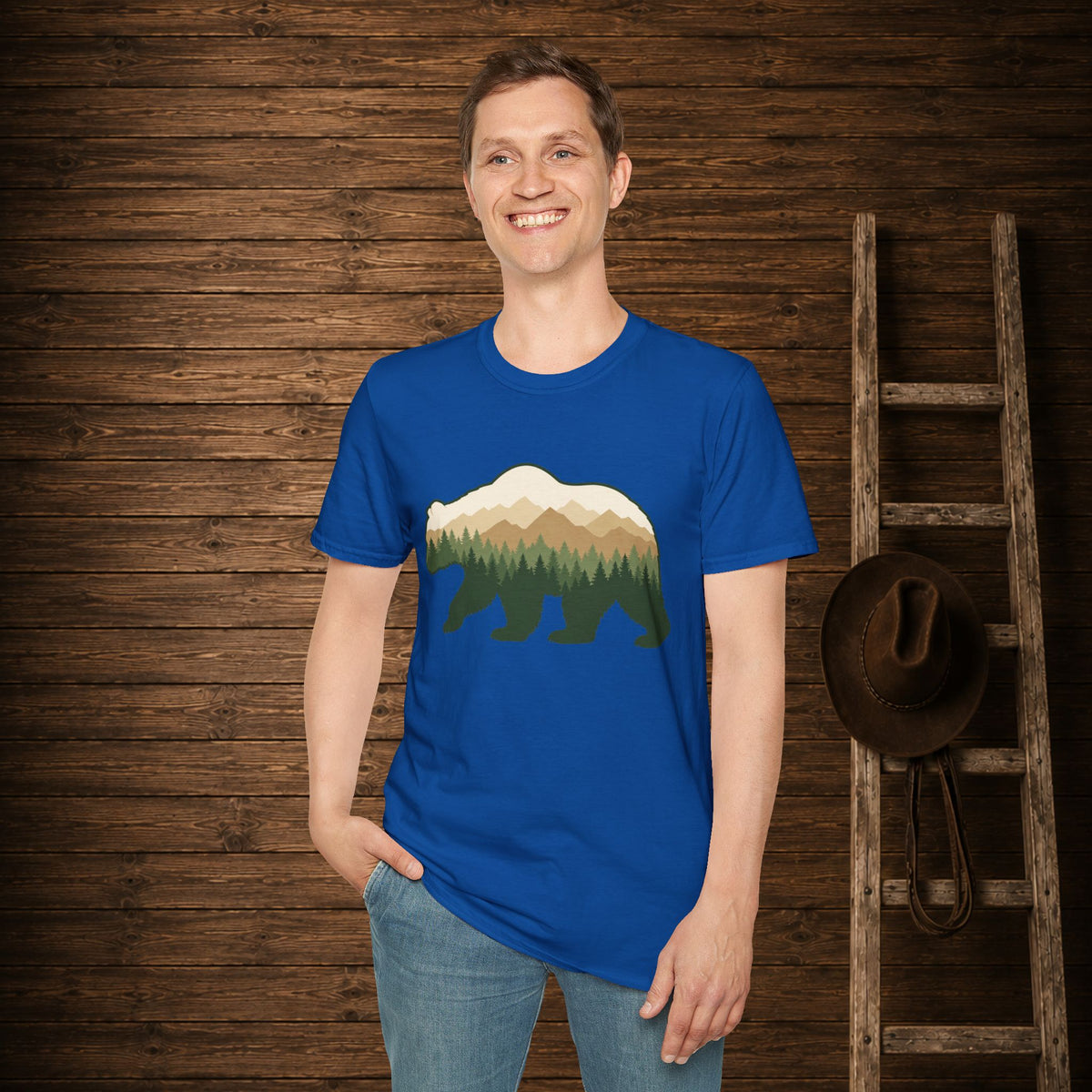 Wilderness Bear   Adult Size T-Shirt