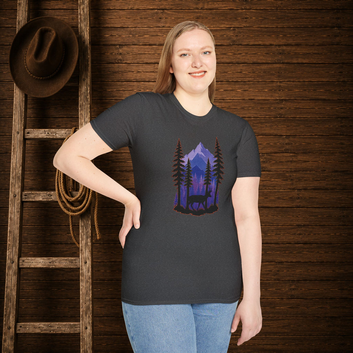 Twilight Pronghorn   Adult Size T-Shirt