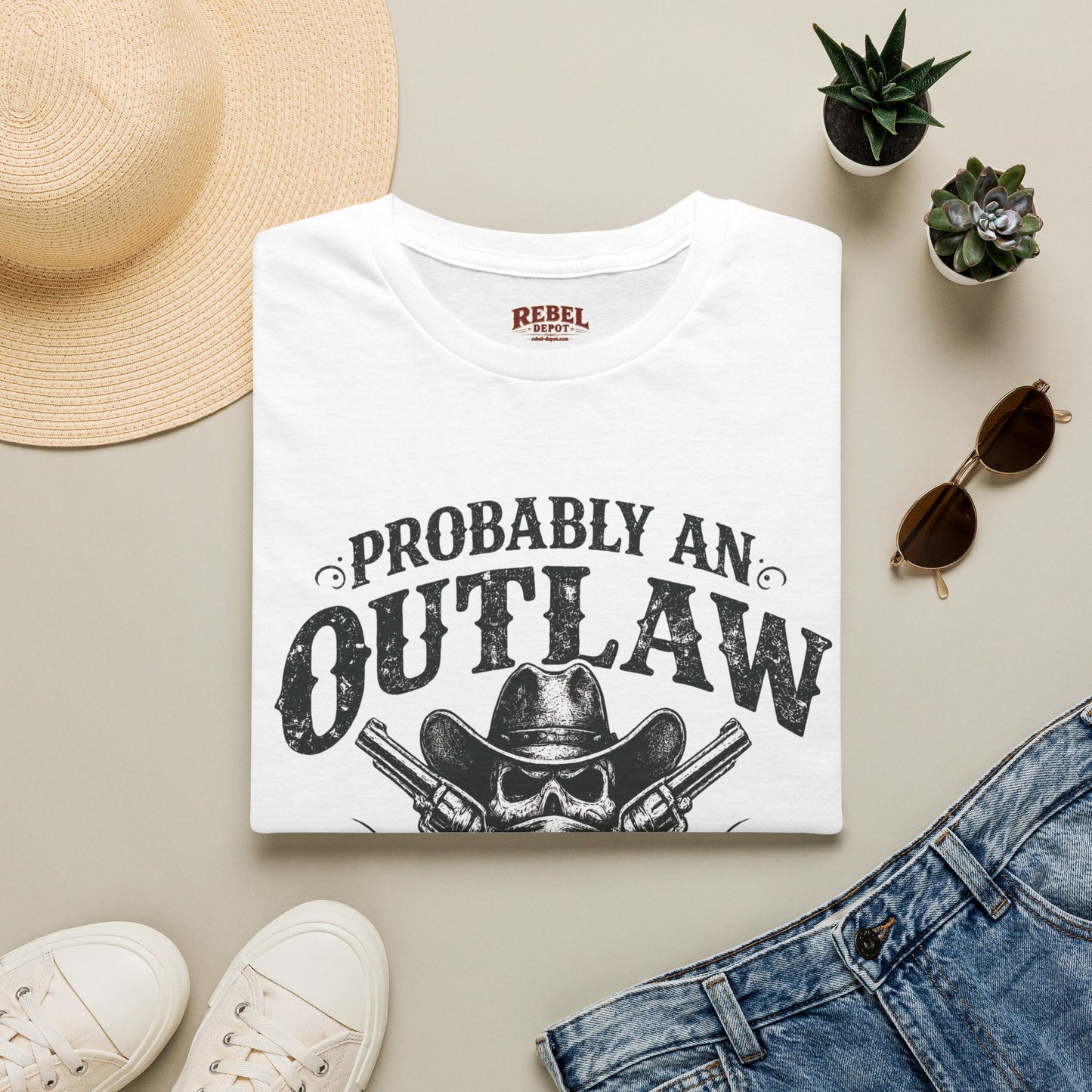 Probably An Outlaw Cowboy T-Shirt