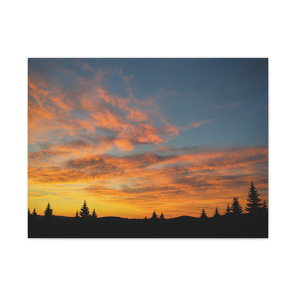 Country Sunrise  Matte Canvas Art