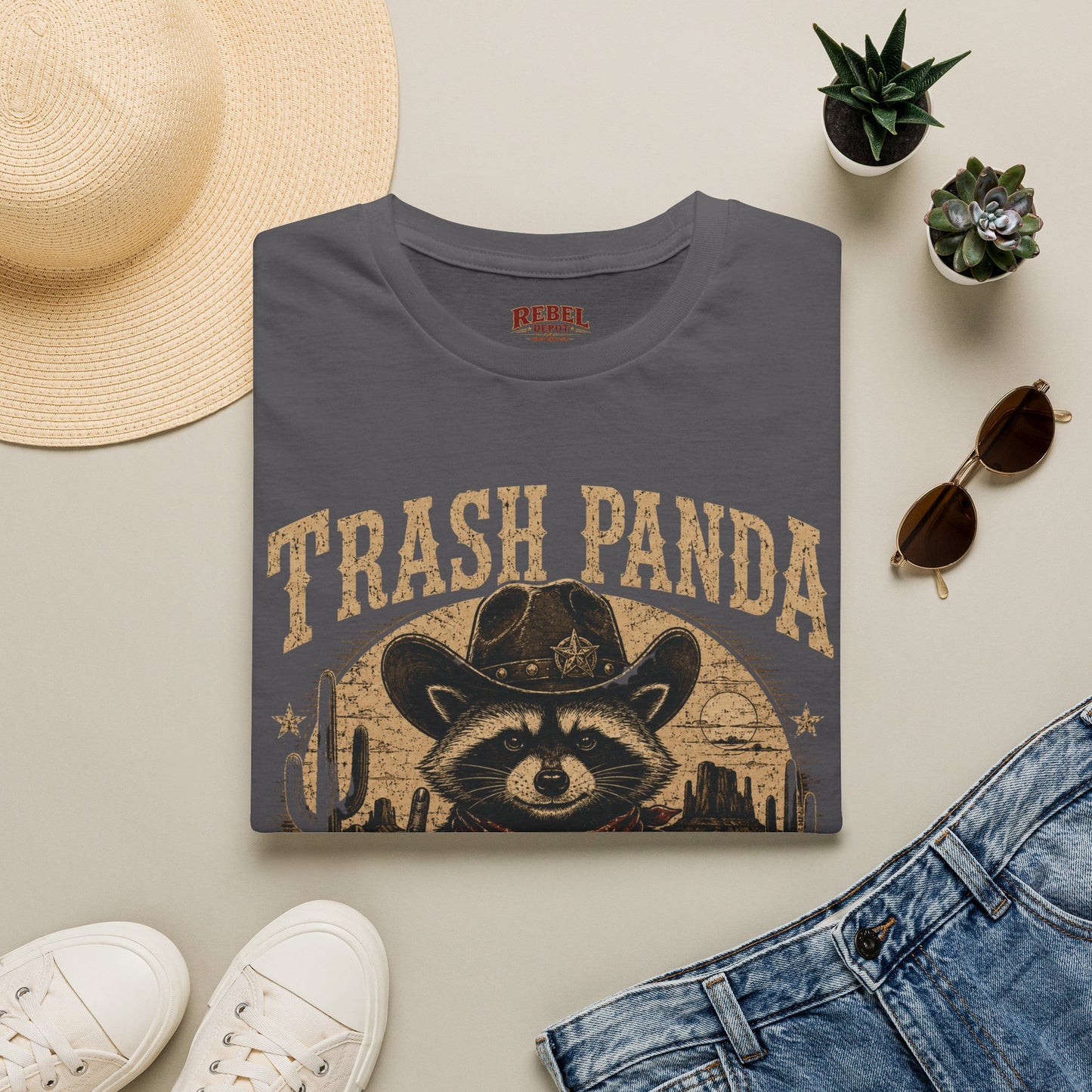 Trash Panda Outlaw (Offensive) Cowboy T-Shirt
