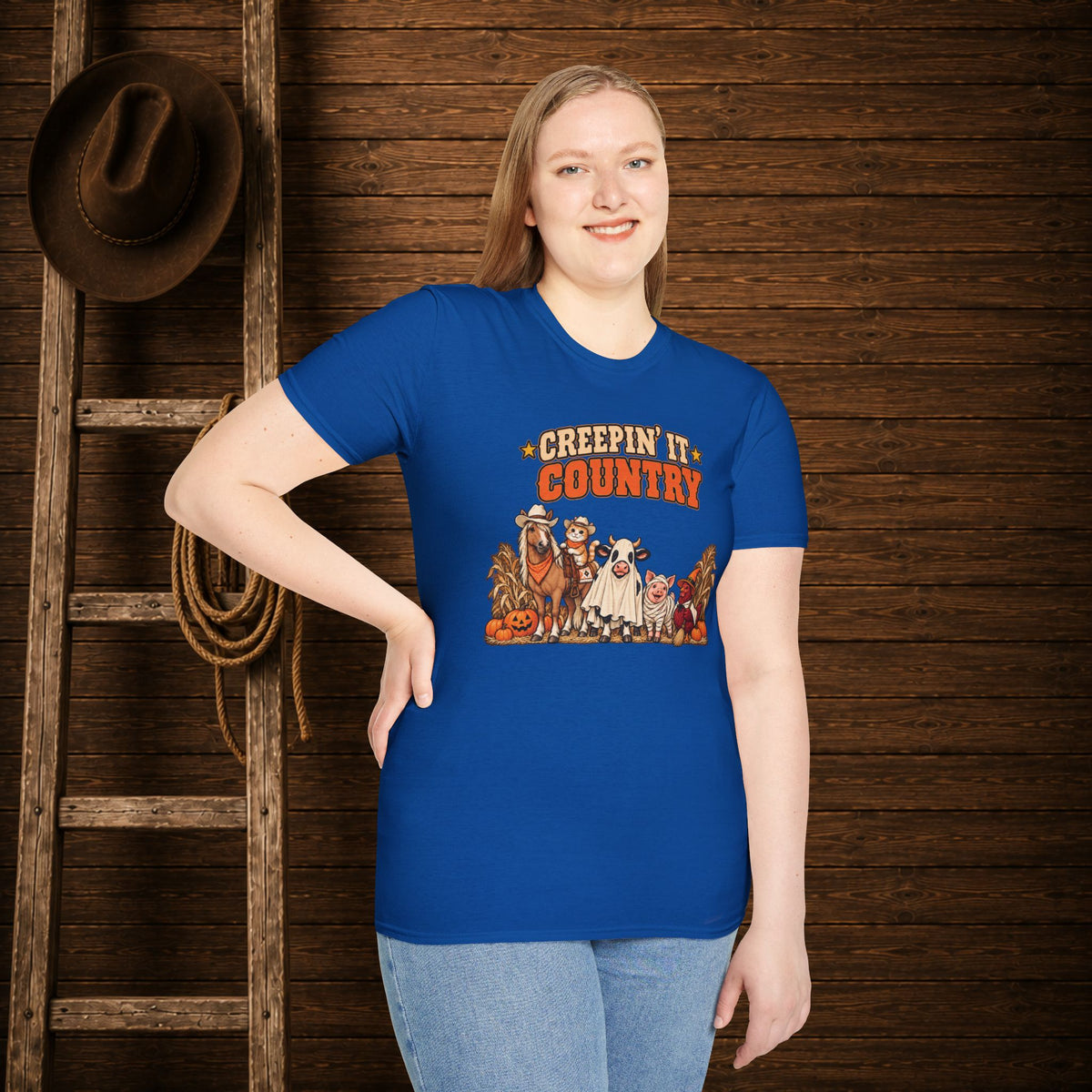 Creepin It Country   Adult Size T-Shirt