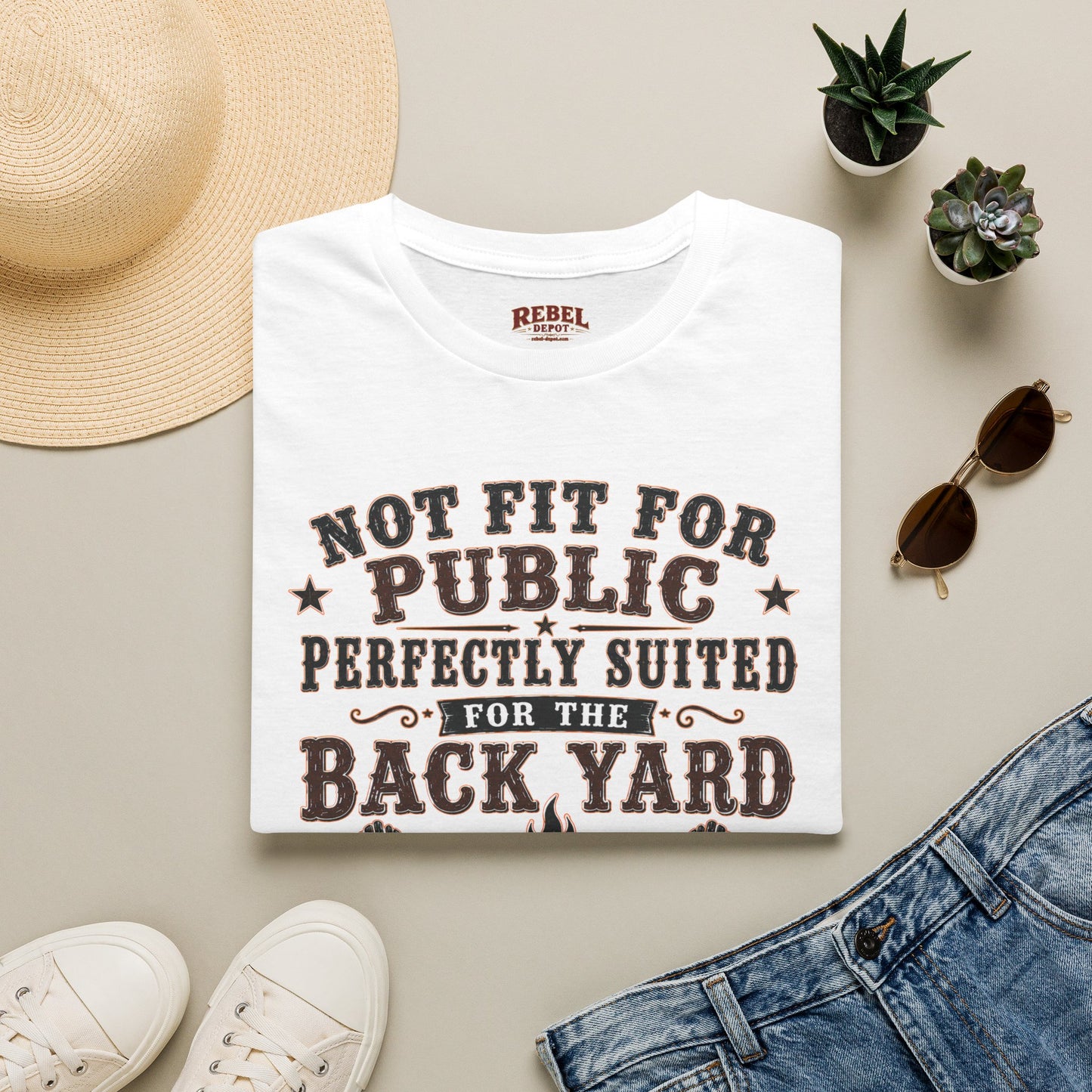 Not Fit For Public  Adult Size T-Shirt
