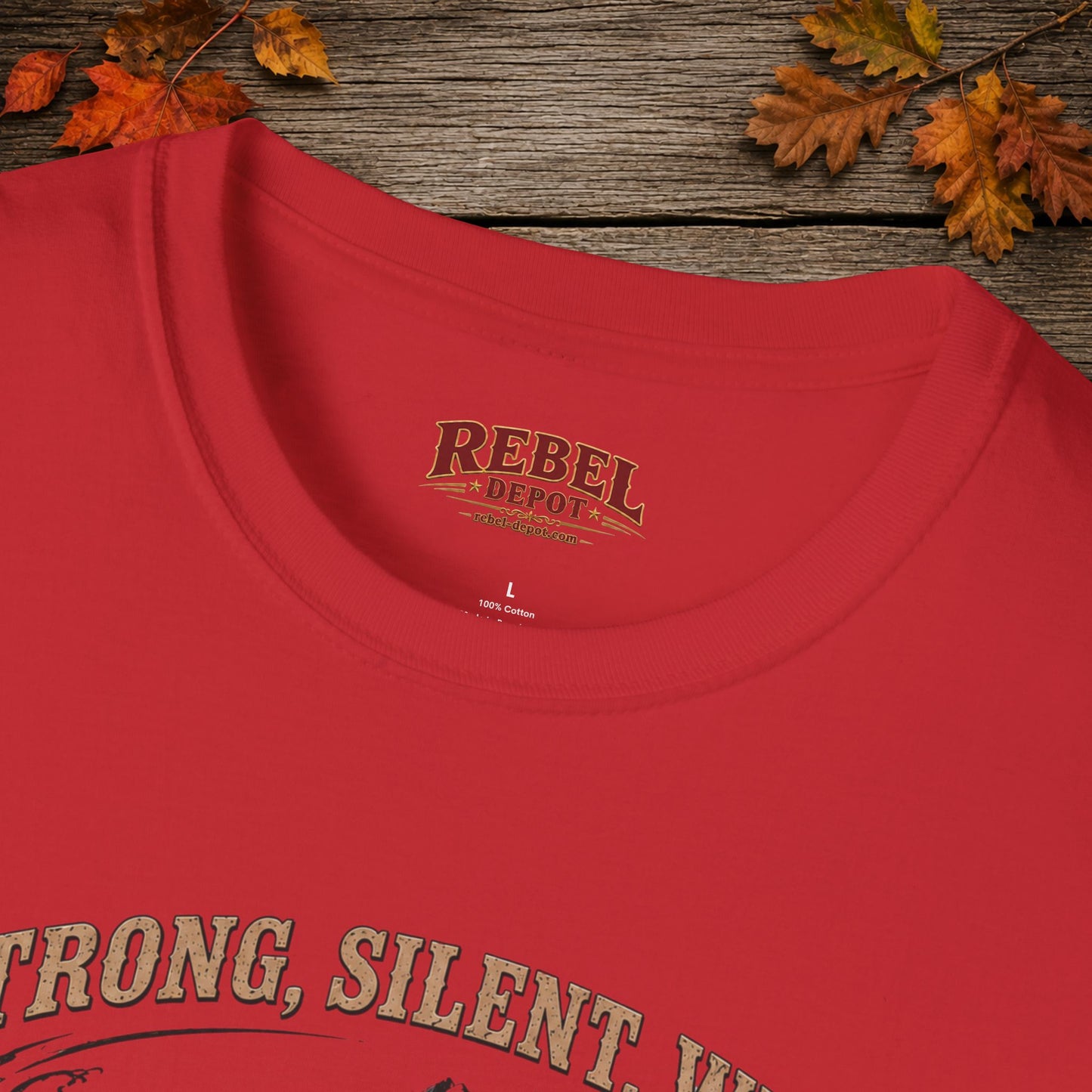 Strong Silent Wild Bear  Adult Size T-Shirt