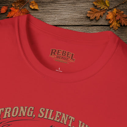 Strong Silent Wild Bear  Adult Size T-Shirt