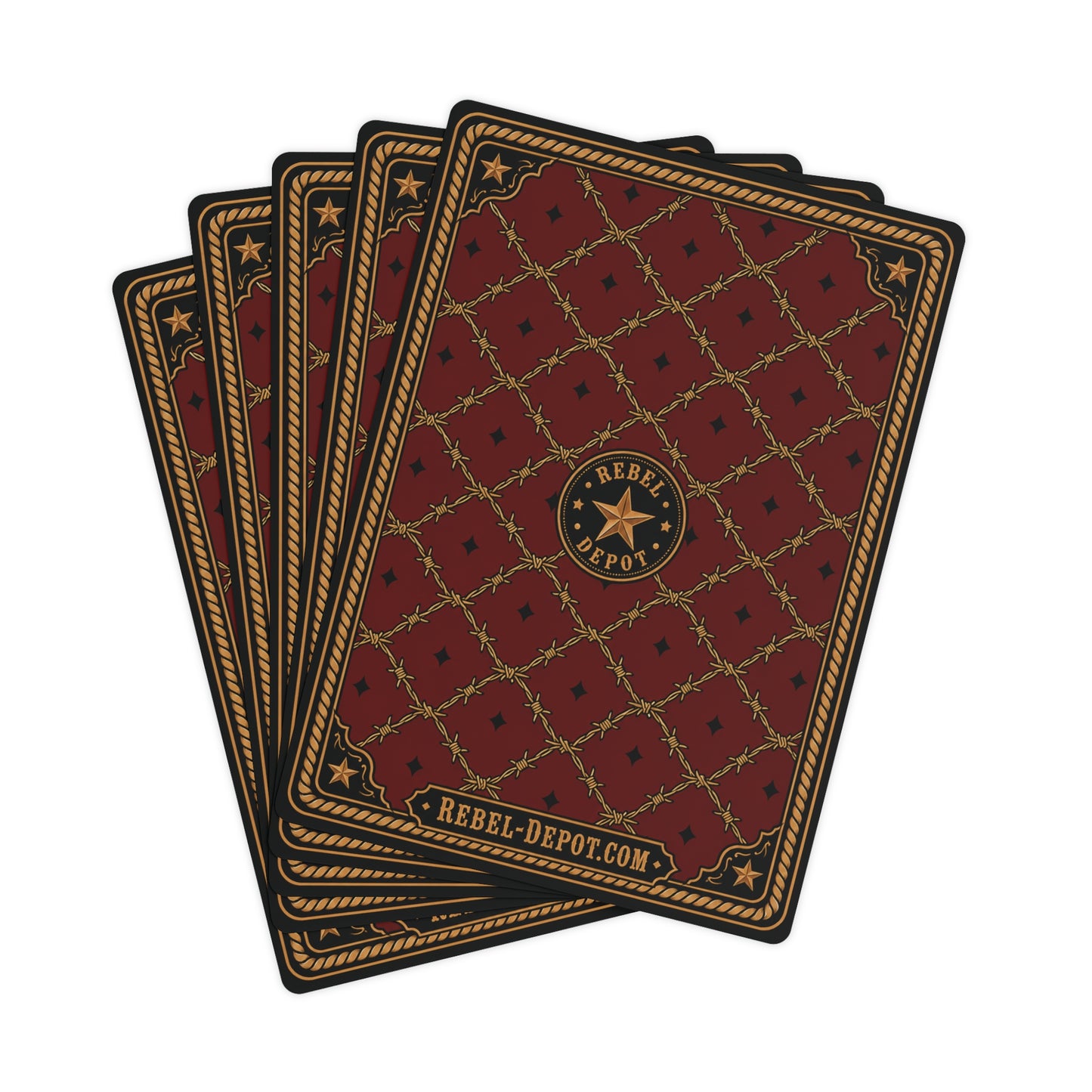 Barbwire and Star  Poker Cards
