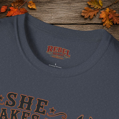She's A Bow Hunter  Adult Size T-Shirt