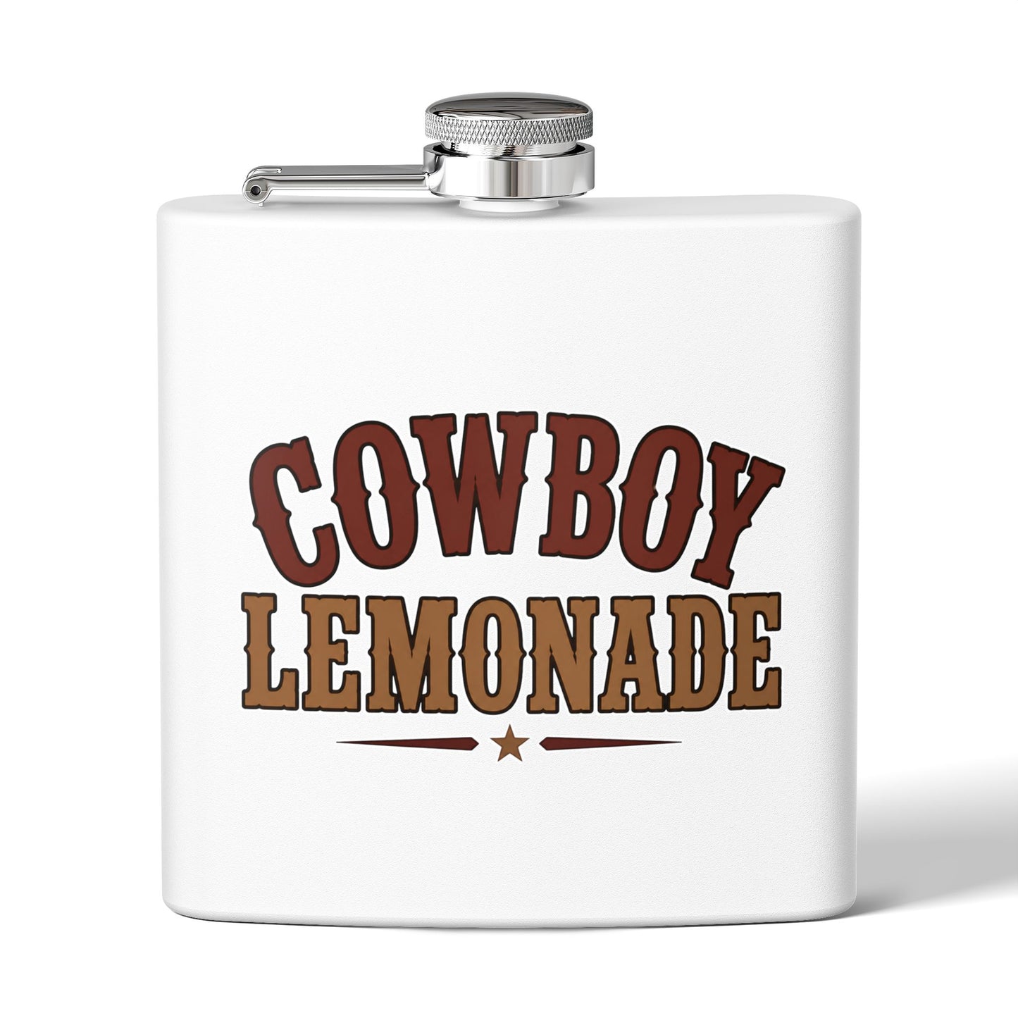Cowboy Lemonade   Stainless Steel Flask, 6oz