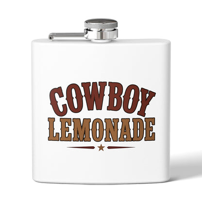 Cowboy Lemonade   Stainless Steel Flask, 6oz