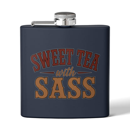 Sweet Tea Sass  Stainless Steel Flask, 6oz