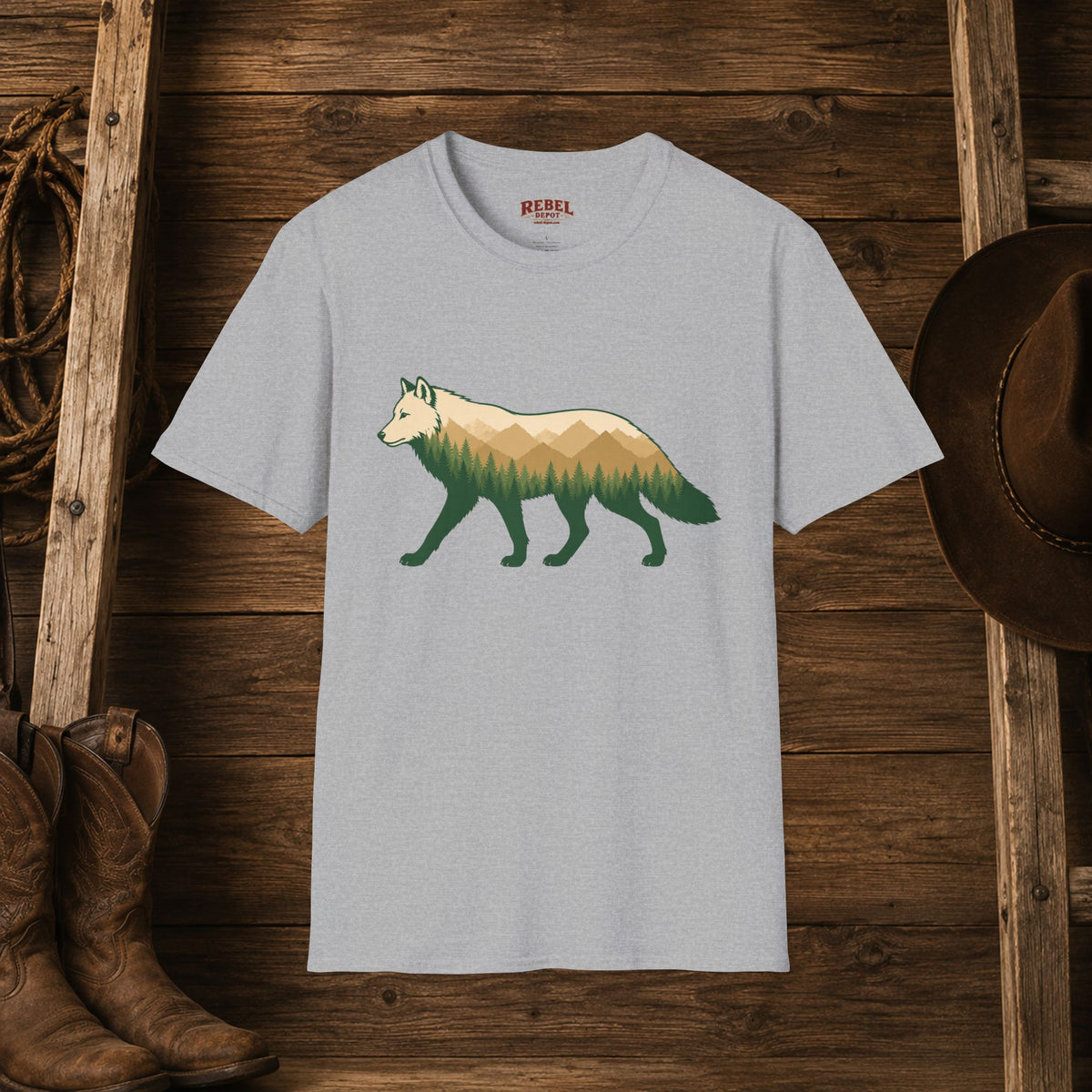 Wilderness Wolf  Adult Size T-Shirt