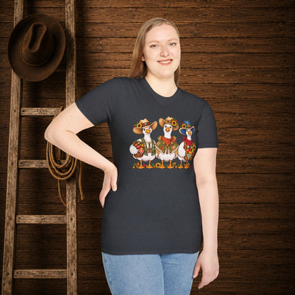 Fall Geese  Adult Size T-Shirt