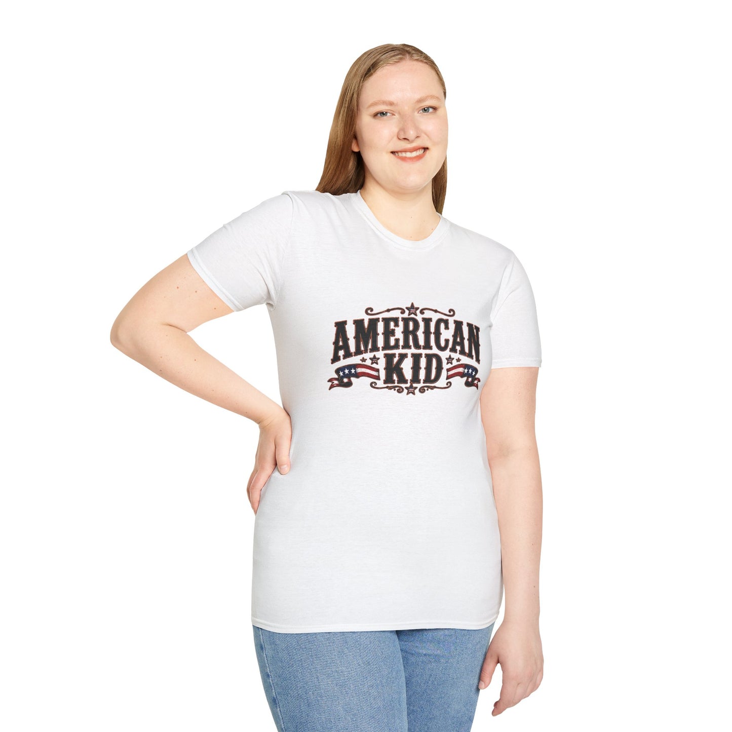 American Kid Patriot  Adult Size T-Shirt