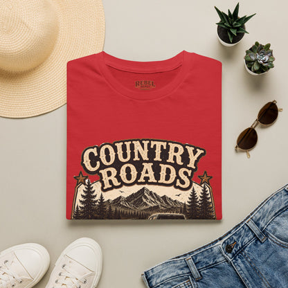 Country Roads Chevy   Adult Size T-Shirt