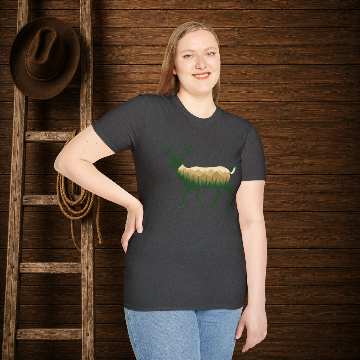 Wilderness Buck   Adult Size T-Shirt