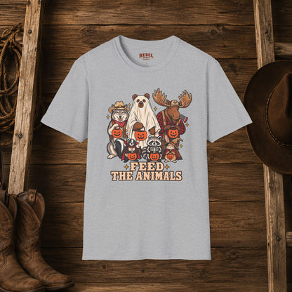 Feed The Animals   Adult Size T-Shirt