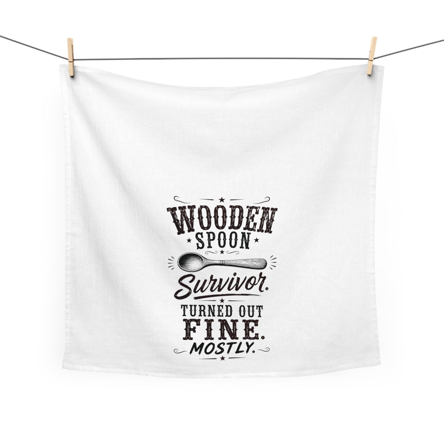 Wooden Spoon Survivor  Kitchen Tea Towel