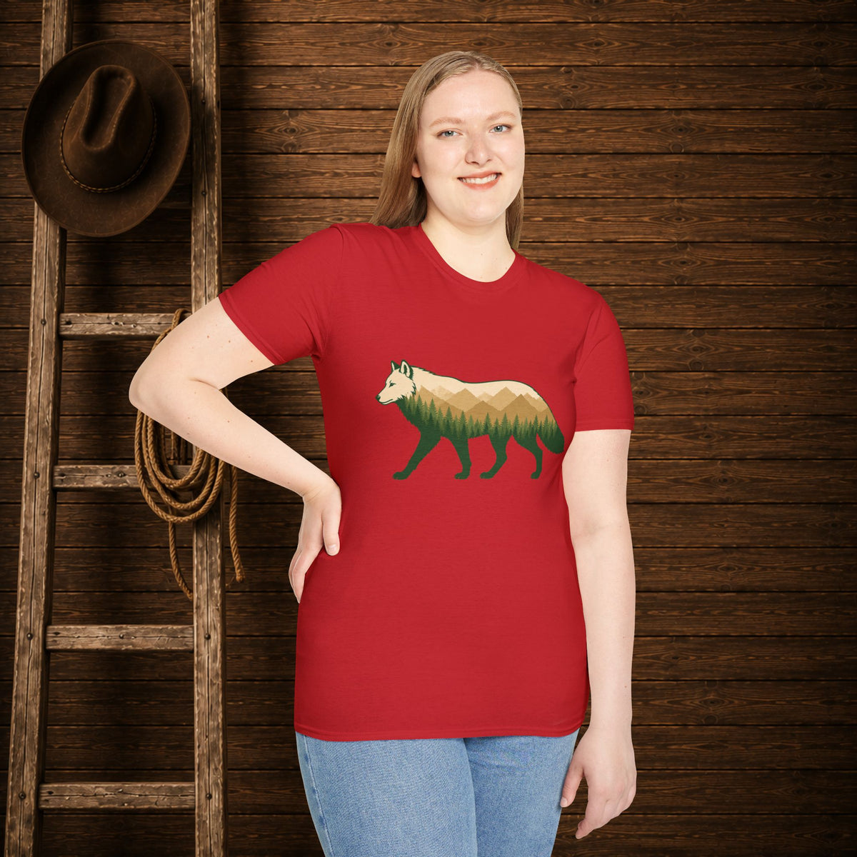 Wilderness Wolf  Adult Size T-Shirt