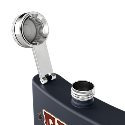 Fire Stars Flask   Stainless Steel Flask, 6oz
