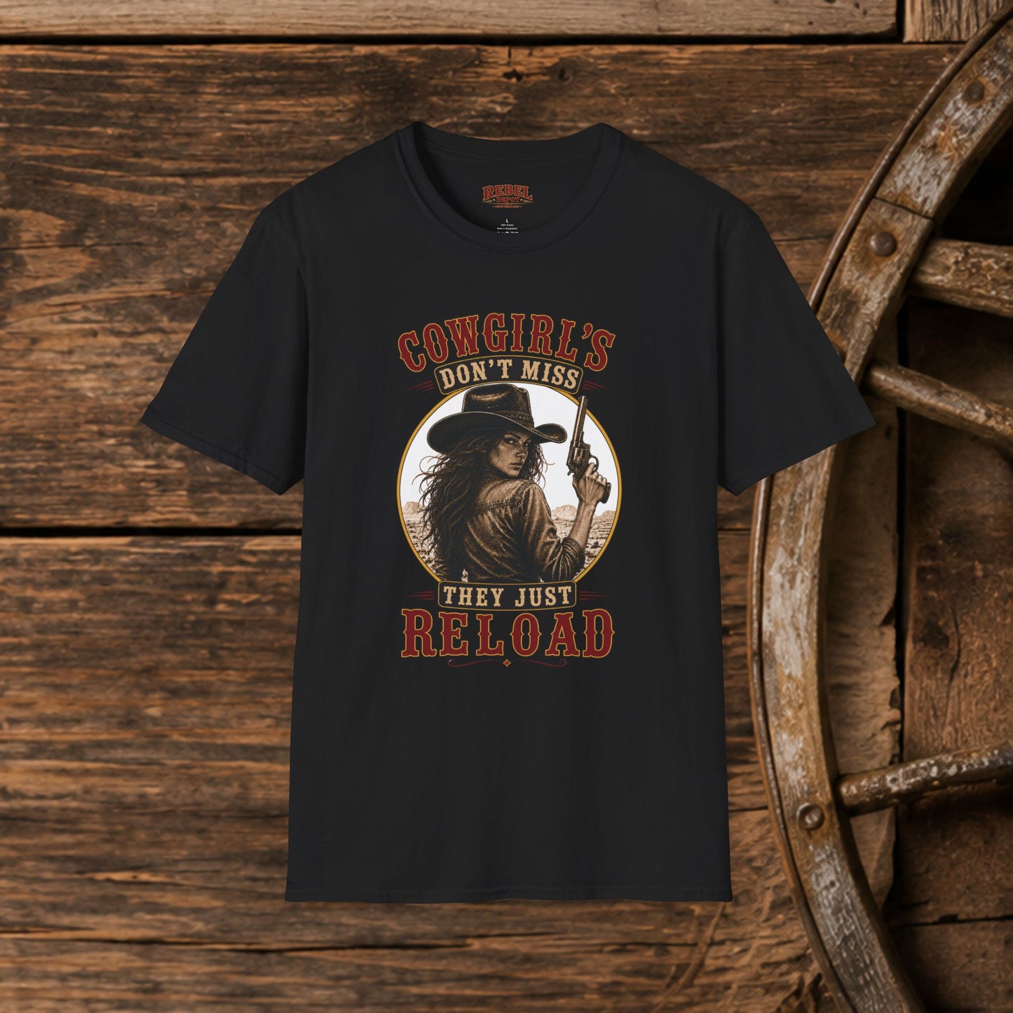Cowgirls Reload  Adult T-Shirt