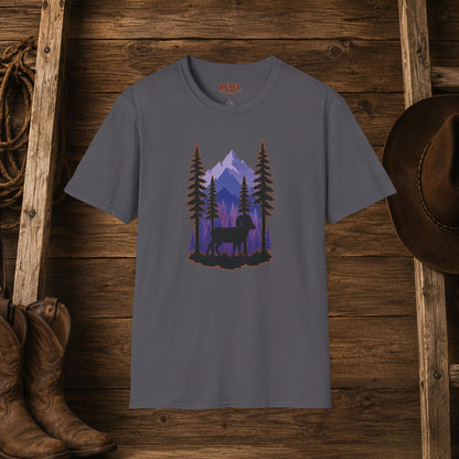 Twilight Big Horn Sheep   Adult Size T-Shirt