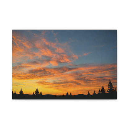 Country Sunrise  Matte Canvas Art