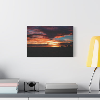 Country Sunset Matte Canvas Art