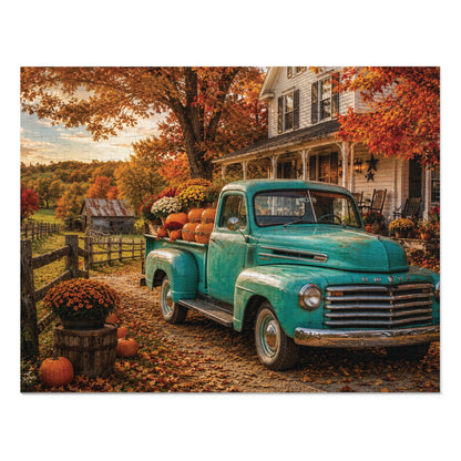 Fall Farmstead   Jigsaw Puzzle with Tin
