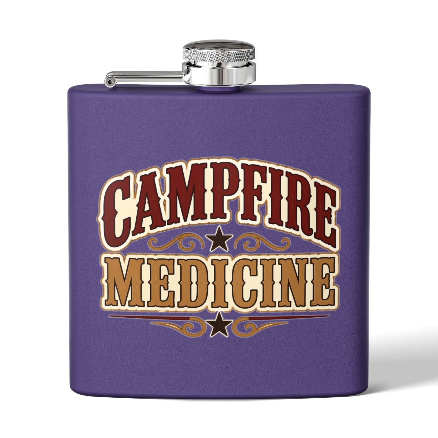 Campfire Medicine  Stainless Steel Flask, 6oz