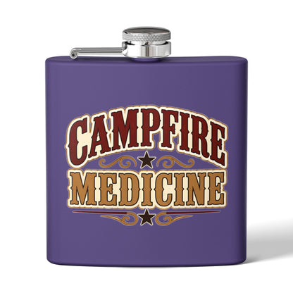 Campfire Medicine  Stainless Steel Flask, 6oz