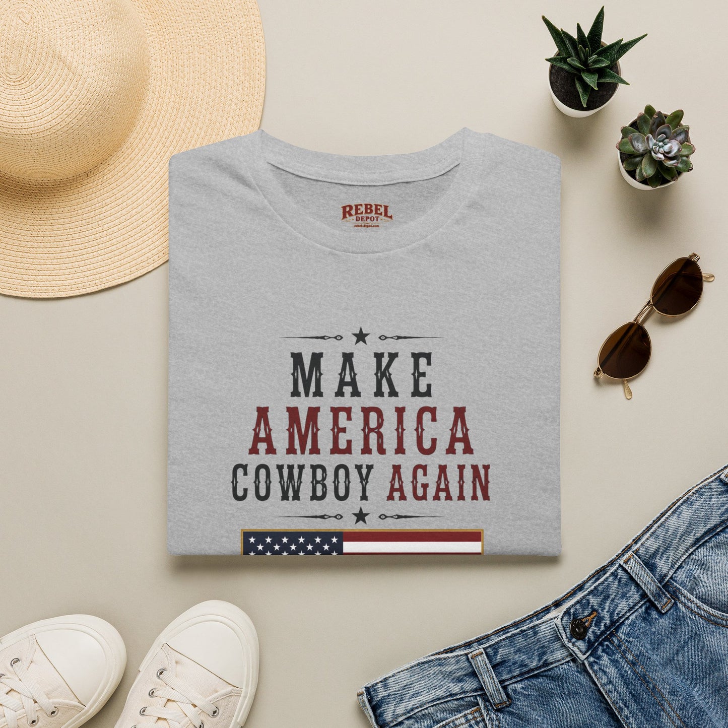 Make America Cowboy Again (Front) T-Shirt