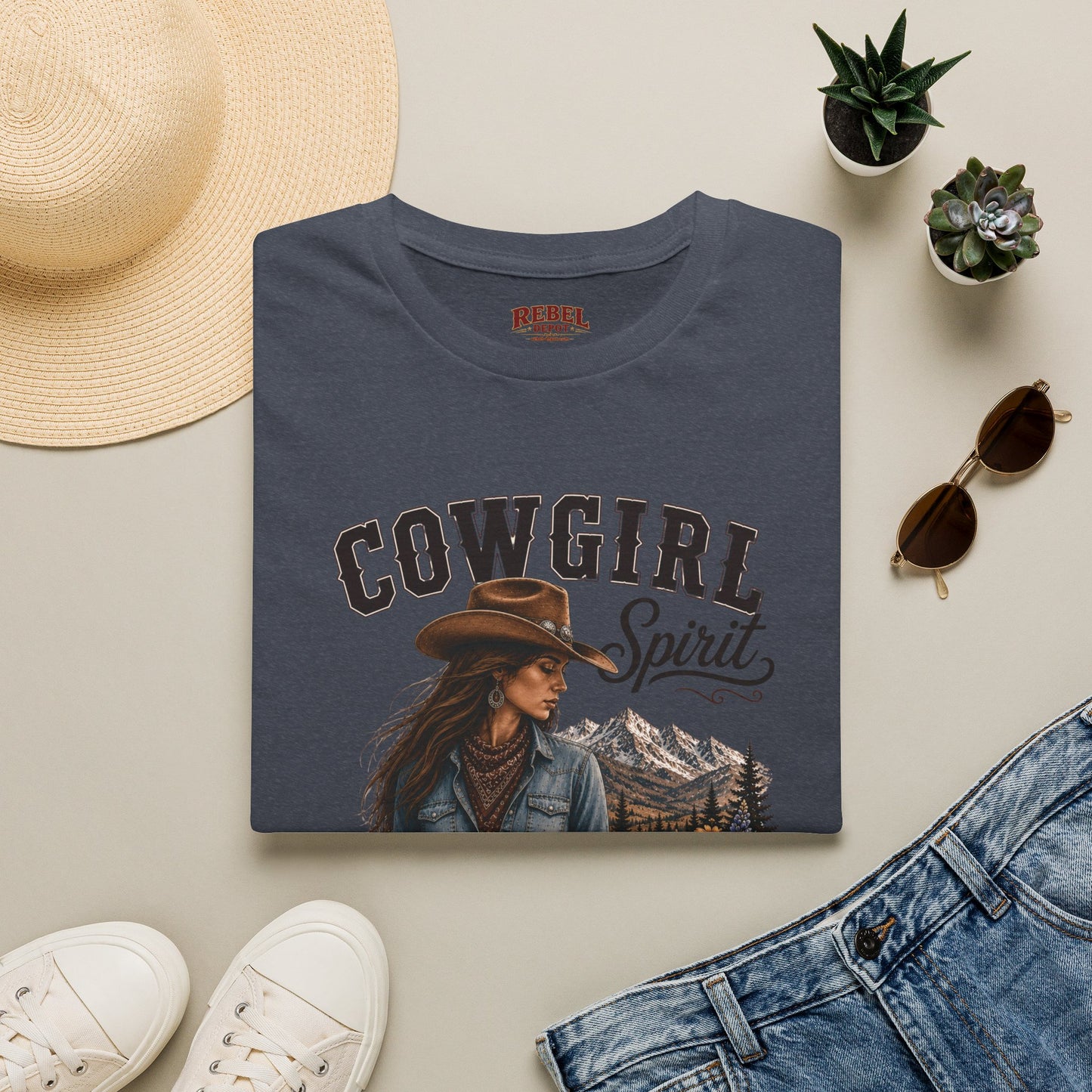 Cowgirl Spirit   Adult Size T-Shirt