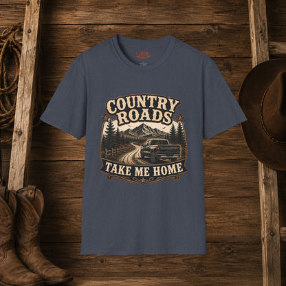 Country Roads Chevy   Adult Size T-Shirt