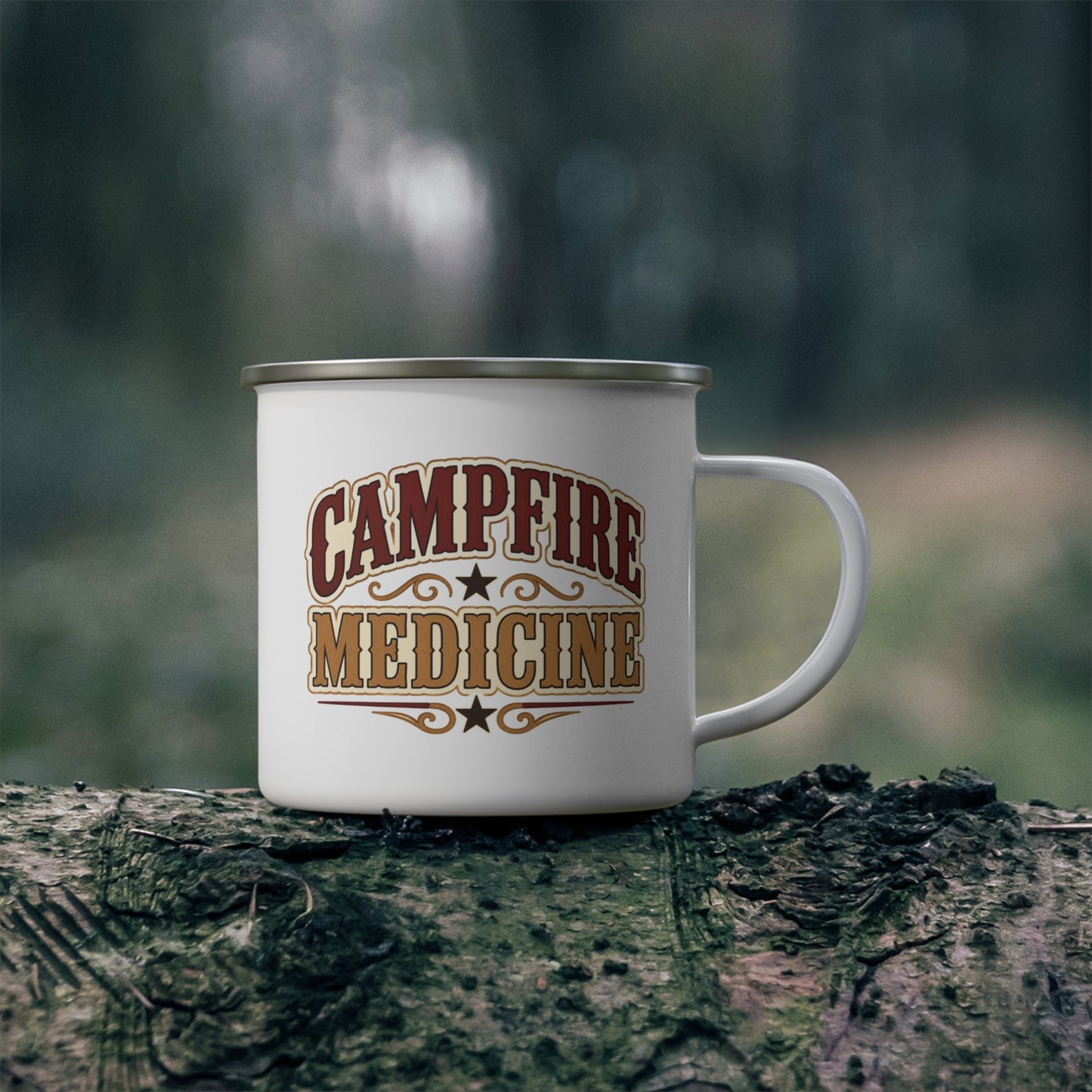 Campfire Medicine   Enamel Camping Mug