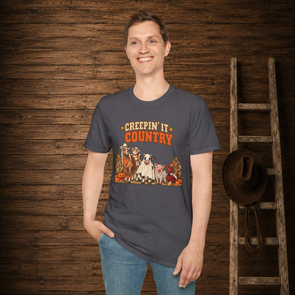Creepin It Country   Adult Size T-Shirt