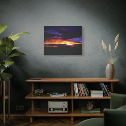 Pasture Sunset Matte Canvas Art