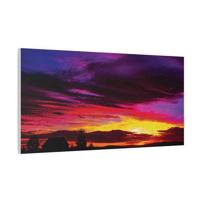 Farm Sunset Matte Canvas Art