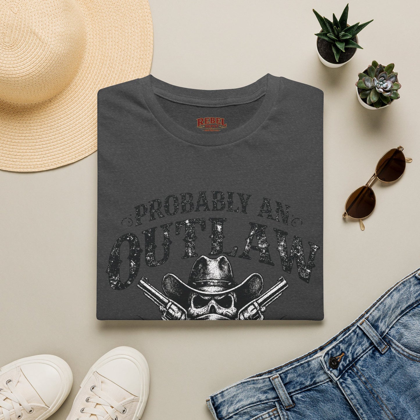 Probably An Outlaw Cowboy T-Shirt
