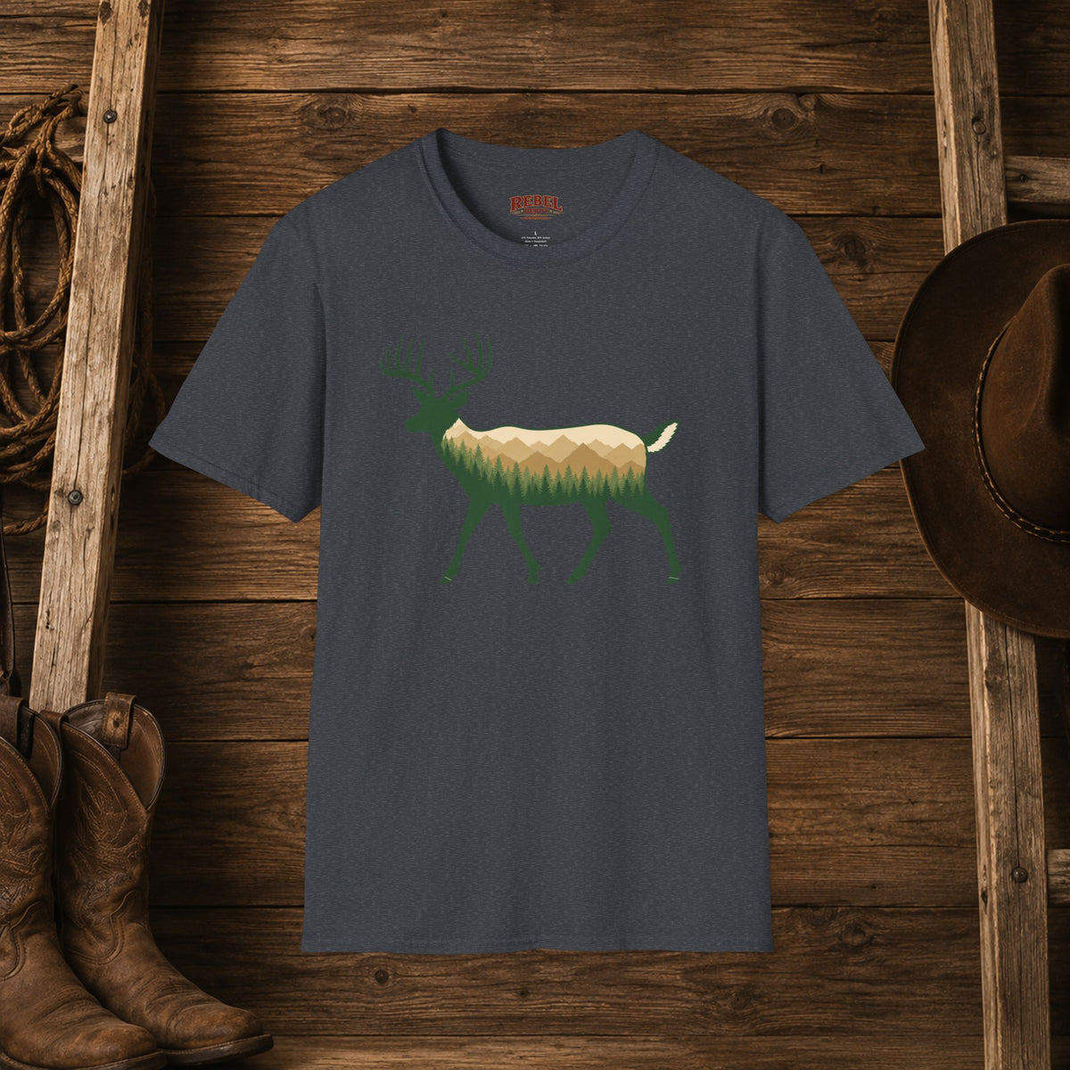 Wilderness Buck   Adult Size T-Shirt
