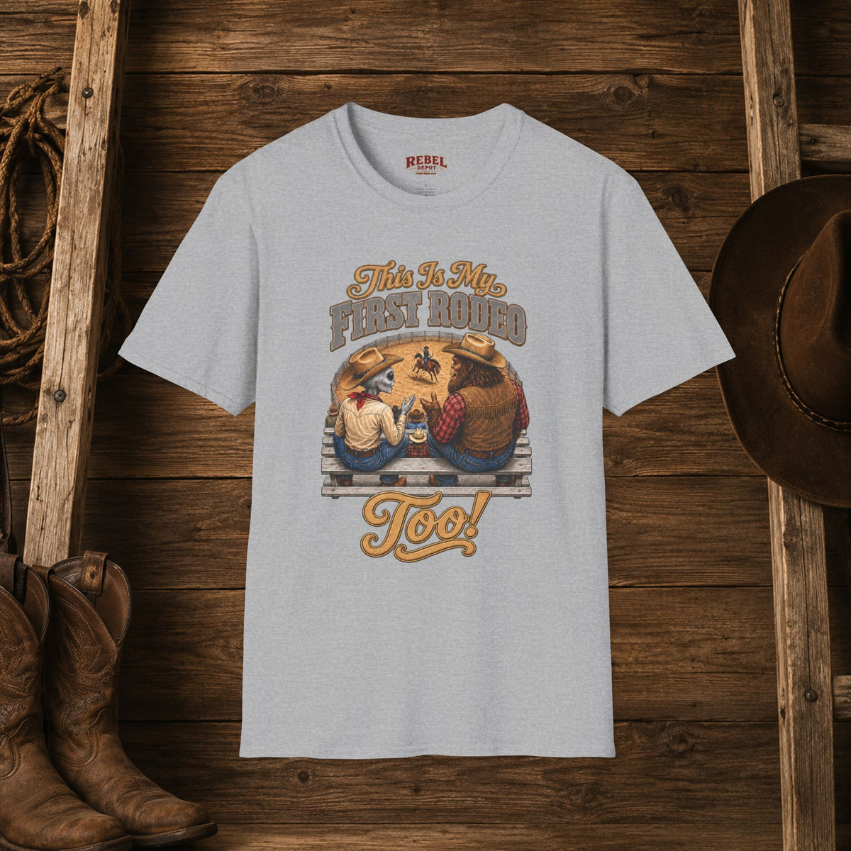 My First Rodeo Too   Adult Size T-Shirt