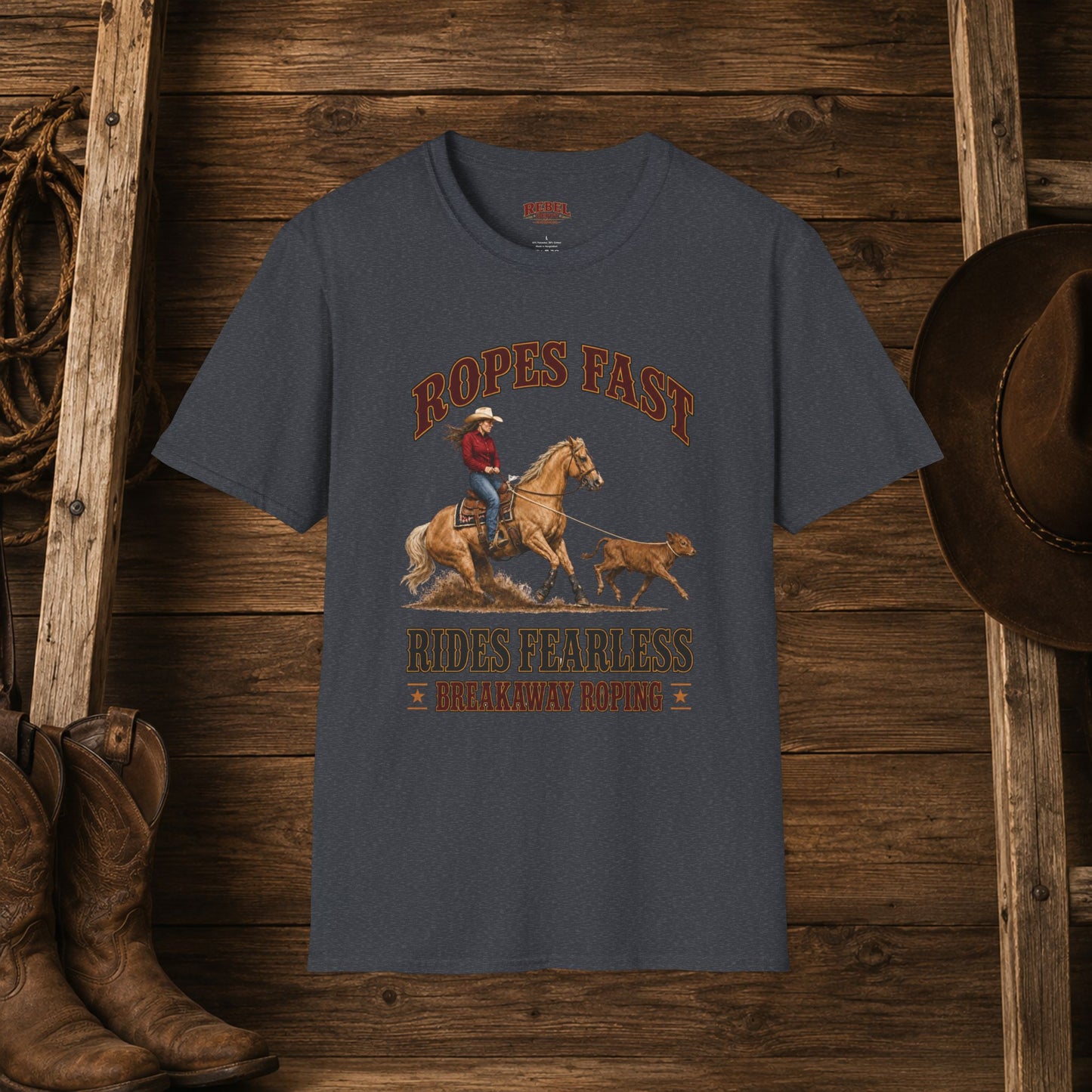 Ropes Fast Breakaway Roping  Adult T-Shirt