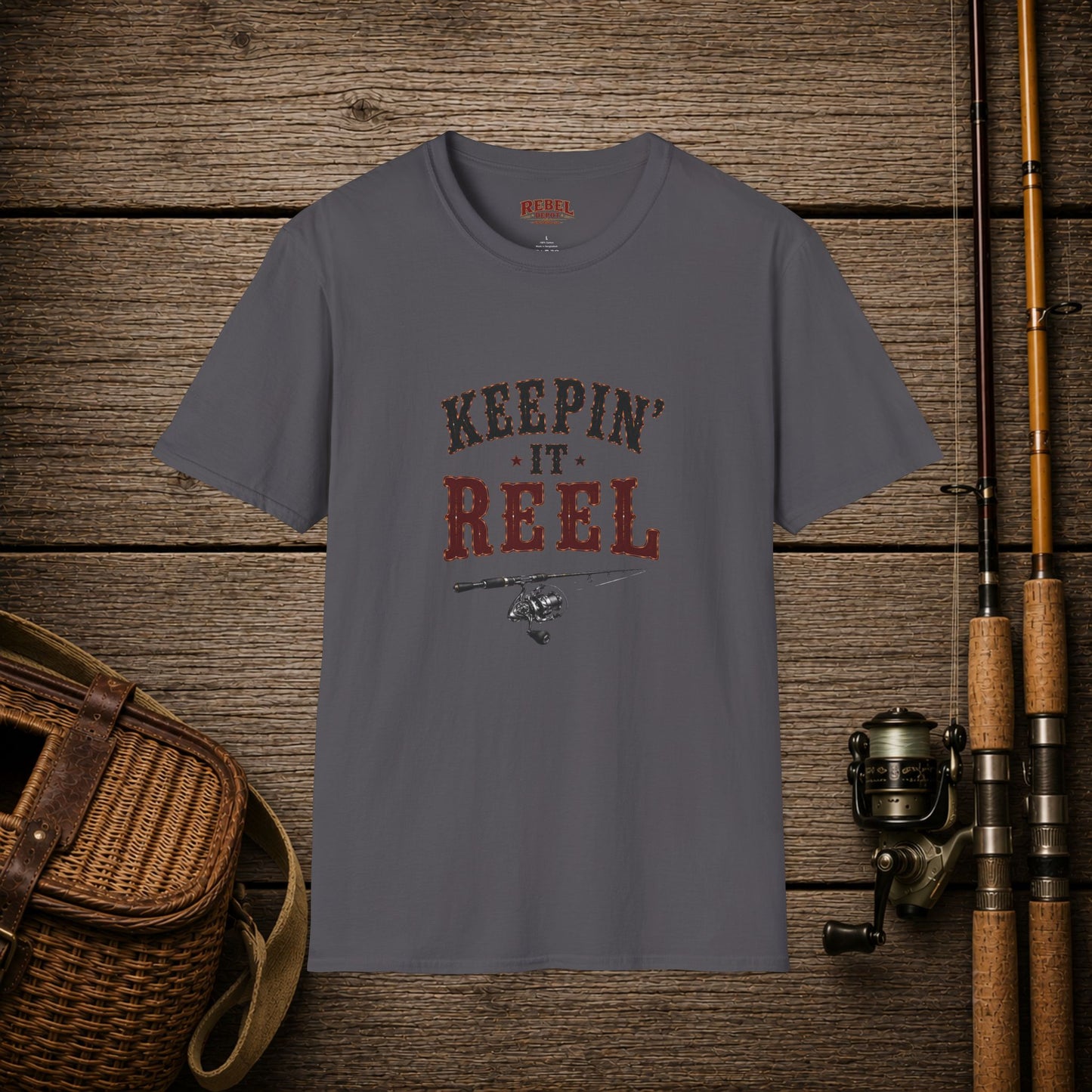 Keepin It Reel   Adult Size T-Shirt