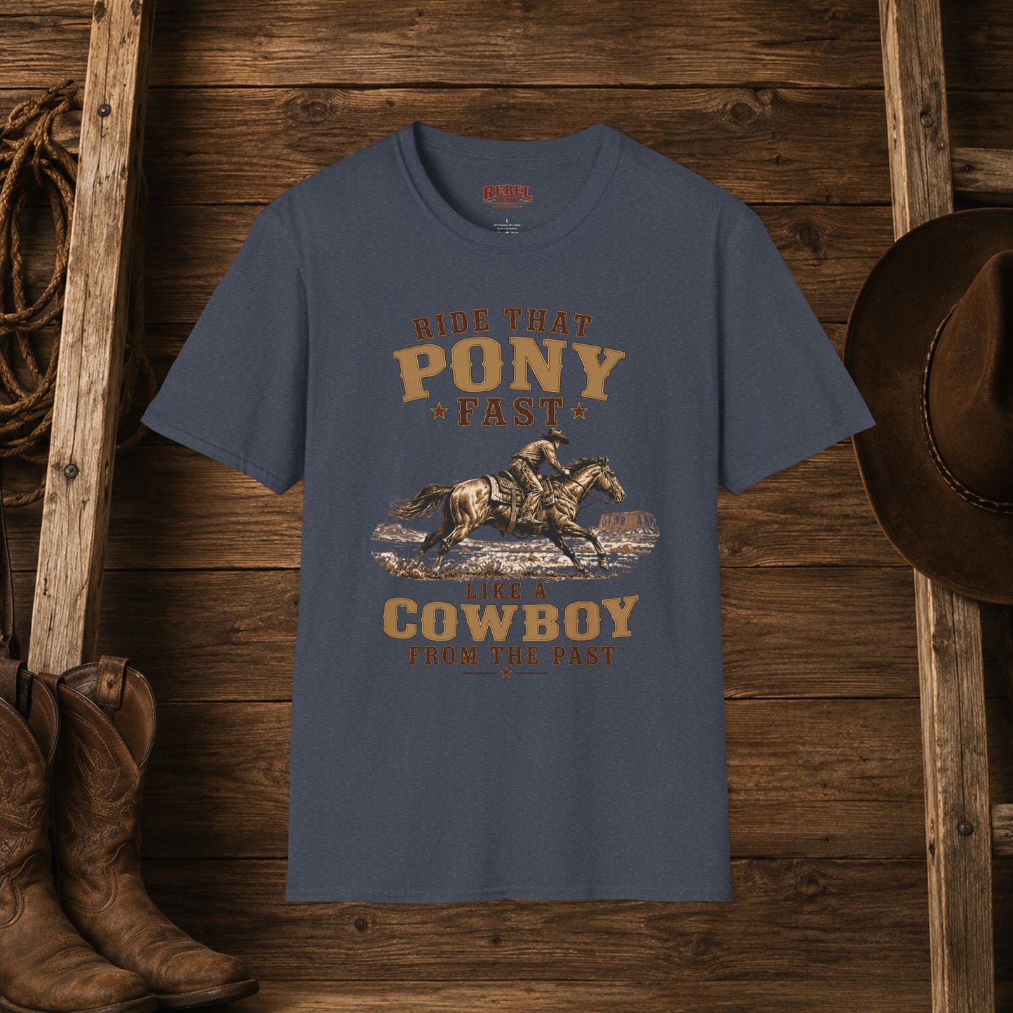 Ride That Pony Fast   Adult T-Shirt