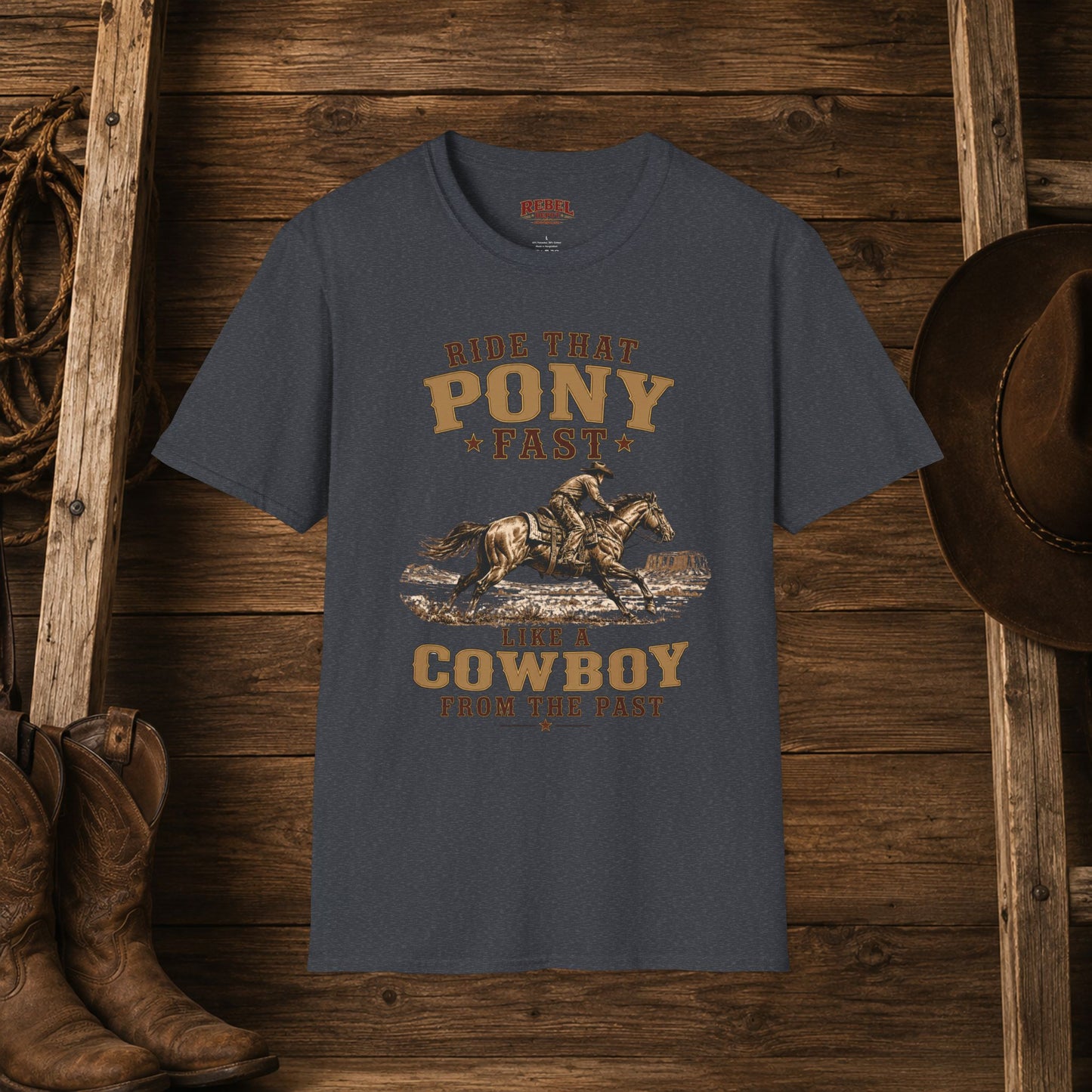 Ride That Pony Fast   Adult T-Shirt