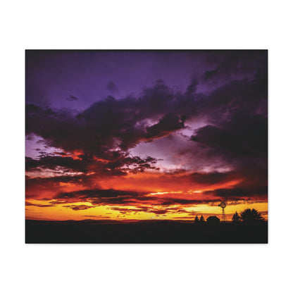 Ranch Sunset Matte Canvas Art
